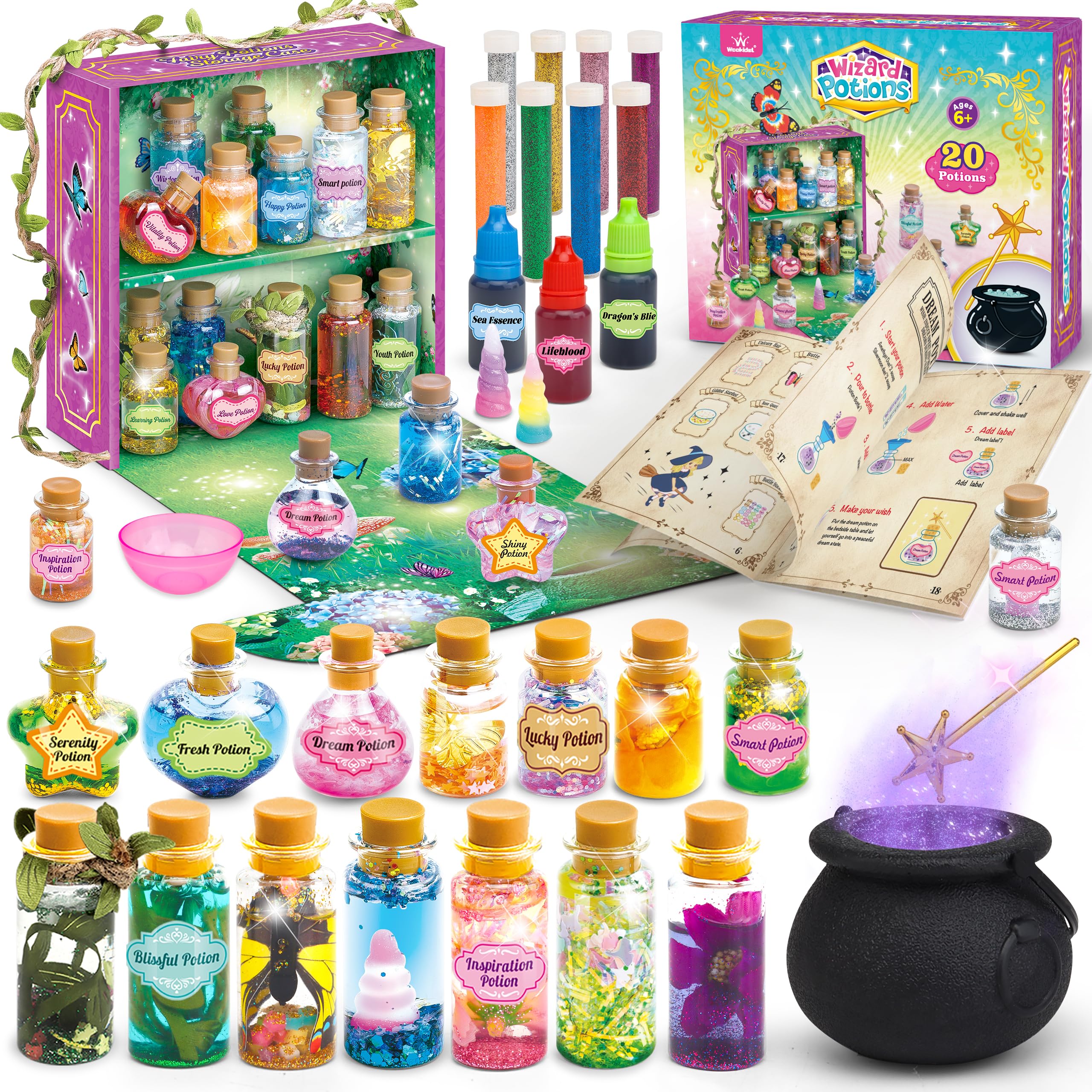 ♡Na左1010 未使用保管品 MyCraftJoy クラフトセット まとめ Fairy Magic Craft Kit for Kids with 20PCS Potion Bottles - Fairy